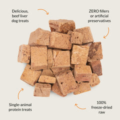 Nutra Bites de Ultimate Pet Nutrition: hígado de res con aroma tentador para motivar al perro.