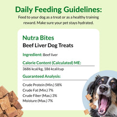 Nutra Bites de Ultimate Pet Nutrition: hígado de res sin aditivos para opción pura.
