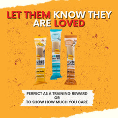 Ultra Chewy Double Treat Bones – texture digestible sans cuir brut.