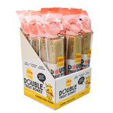 Ultra Chewy hígado: hueso de doble tratamiento en empaque, perfecto para masticar en casa.