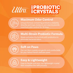 ULTRA cristales probióticos con textura suave para las patas.