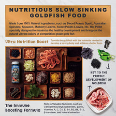 Ultra Fresh ingredientes naturales sostienen una dieta equilibrada para peces.