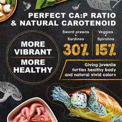 Ultra Fresh ingredientes naturales langostino espada ofrece sabor atractivo para tortugas jóvenes