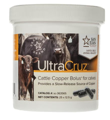 UltraCruz bolus de cobre para ganado: aplicación fácil.