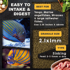 Ultrafresh Alimento Marino coloración natural realza tonos de peces grandes