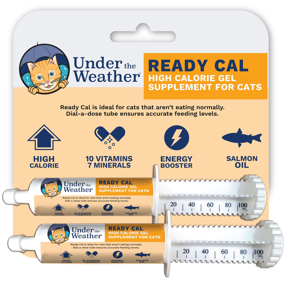 Under the Weather Ready Cal para gatos, bote de 100cc, refuerzo calórico