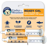 Under the Weather Ready Cal para perros, botella 100cc, aporte energético diario.