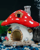 Uniclife casa hongo para acuario: refugio seguro y decorativo para peces.