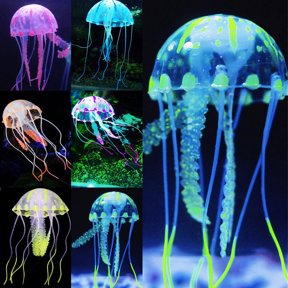 Uniclife medusas azul para acuario, color vibrante para el tanque
