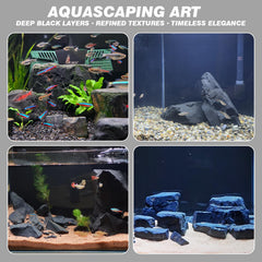 Rocas Unocho para acuario, fáciles de modelar para diseños creativos.