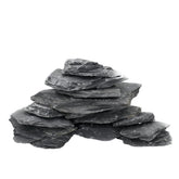 Unocho pizarra natural, textura oscura, ideal para acuario y terrario, crea refugios naturales.