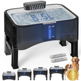 Upsky fuente de agua para perros con 4 alturas ajustables.