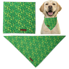 Bandana verde de San Patricio UP URARA PUP, regalo perfecto para mascotas.