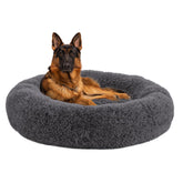URGVANZ PET Cama calmante para perro en forma de rosquilla con apoyo suave