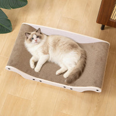 UUig Gato Rascador Cama Cartón 25 pulgadas ofrece descanso cómodo y juego para tu felino