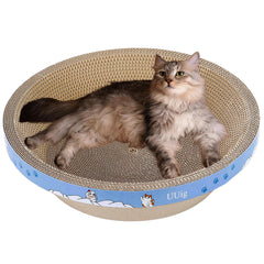 UUig rascador de gato cuenco redondo para descanso y juego.