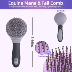 Peine UYLKM para crin y cola, puntas redondeadas, cuida la fibra sin dañar