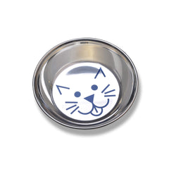 Van Ness tazón para gatos de acero inoxidable con platillo amplio para comodidad de bigotes
