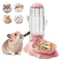 Vannon 2 en 1 bebederos y tazón para hamster, ahorro de espacio.