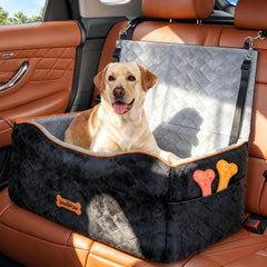 Asiento para perro mediano de VavoPaw con espuma de 4,5 pulgadas para viaje cómodo.
