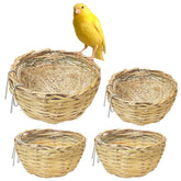 Nido de bambú VCEPJH para jaula, cuatro unidades, resistente y natural.