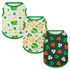 Vehomy camisetas San Patricio verde para perros, ideal para fiestas.