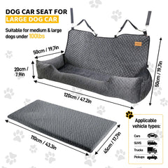 Velupet Zoom con dos correas de seguridad para mantener a la mascota estable.