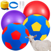VercanMonth bola para cabras roja y morada para juego al aire libre y entrenamiento