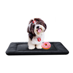 VERZEY cama para perro pequeño en jaula 24in, ultra suave para descanso cómodo.