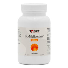 DL-Metionina de V.E.T. Pharmaceuticals, tabletas 500 mg para apoyo urinario en mascotas