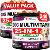 Vet Promise multivitamínicos para perros, dos-pack botellas para apoyo general de la salud