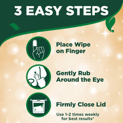 Toallitas Vet's Best con aloe vera y hamamelis, cuidado suave de ojos.