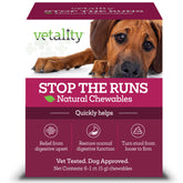 Vetality Stop The Runs comprimés poulet, soulagement rapide des selles molles.