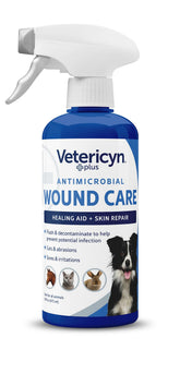 Vetericyn Plus para perros, spray de heridas, ayuda a limpiar y proteger la piel.