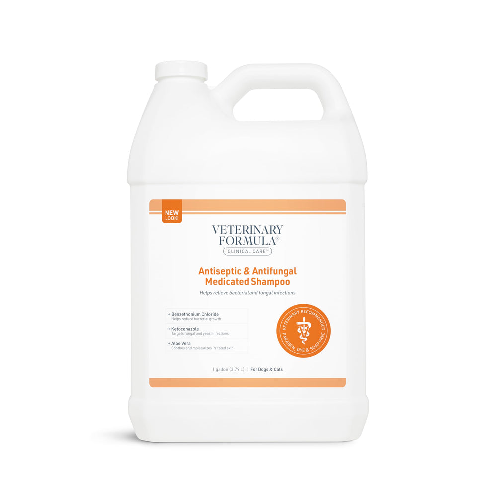 Veterinary Formula Clinical Care: botella del champú, fácil de usar durante el baño del pelaje.