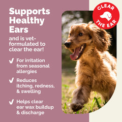 Vetnique Oticbliss: hidrocortisona alivia irritación e inflamación en oídos.