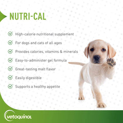 Nutri-Cal de Vetoquinol, estimula el apetito, ideal para mascotas selectas.