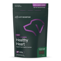 VetriScience Extra Strength Healthy Heart: premios masticables para perros, apoyo diario potencial para la circulación.