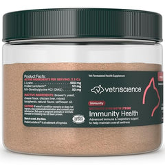 VetriScience Lisina Inmunidad polvo para gatos, cuchara medidora para dosis diaria cómoda.