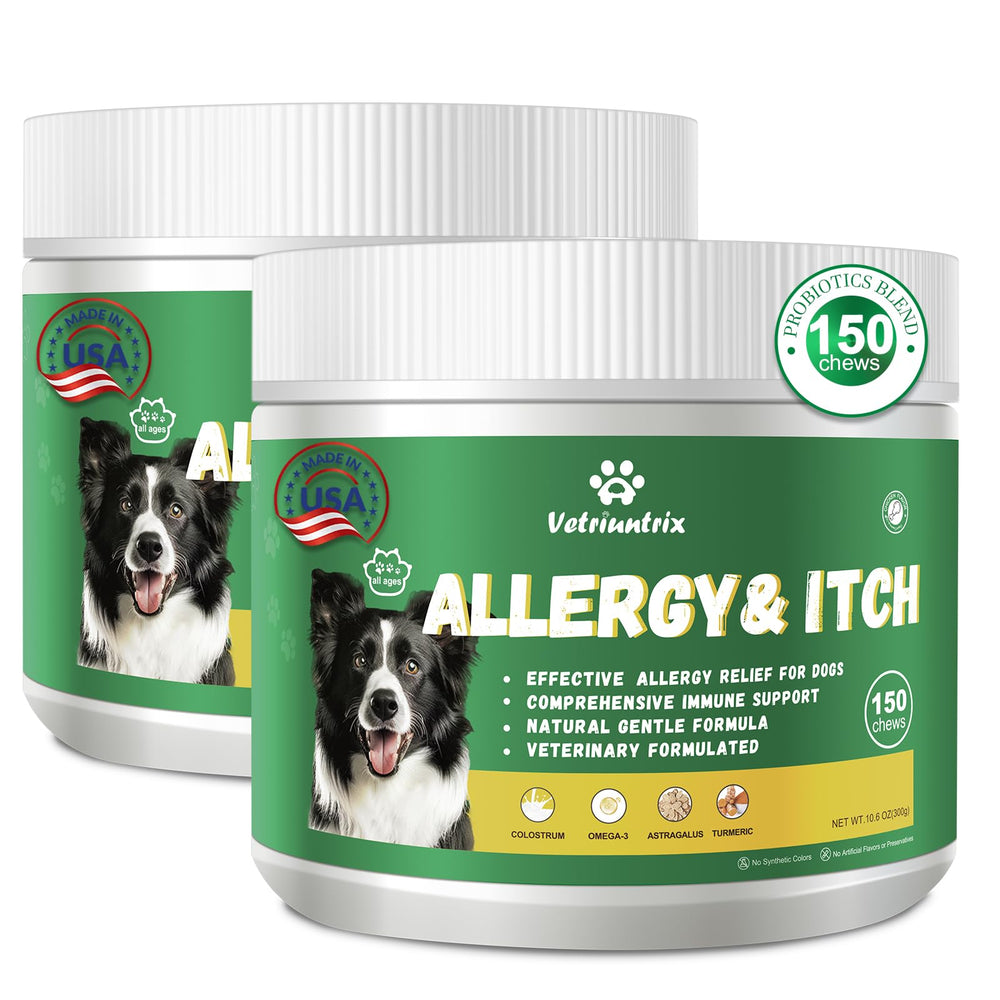 Vetriuntrix bocadillos para alergia en perros, alivio del picor.