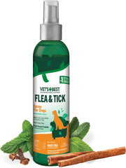 Vet's Best botella de spray para pulgas y garrapatas en perros, acción suave