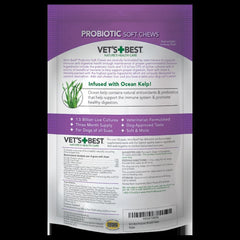 Caja de Vet's Best Probiotic Soft Chews con presentación de 90 días para perros.
