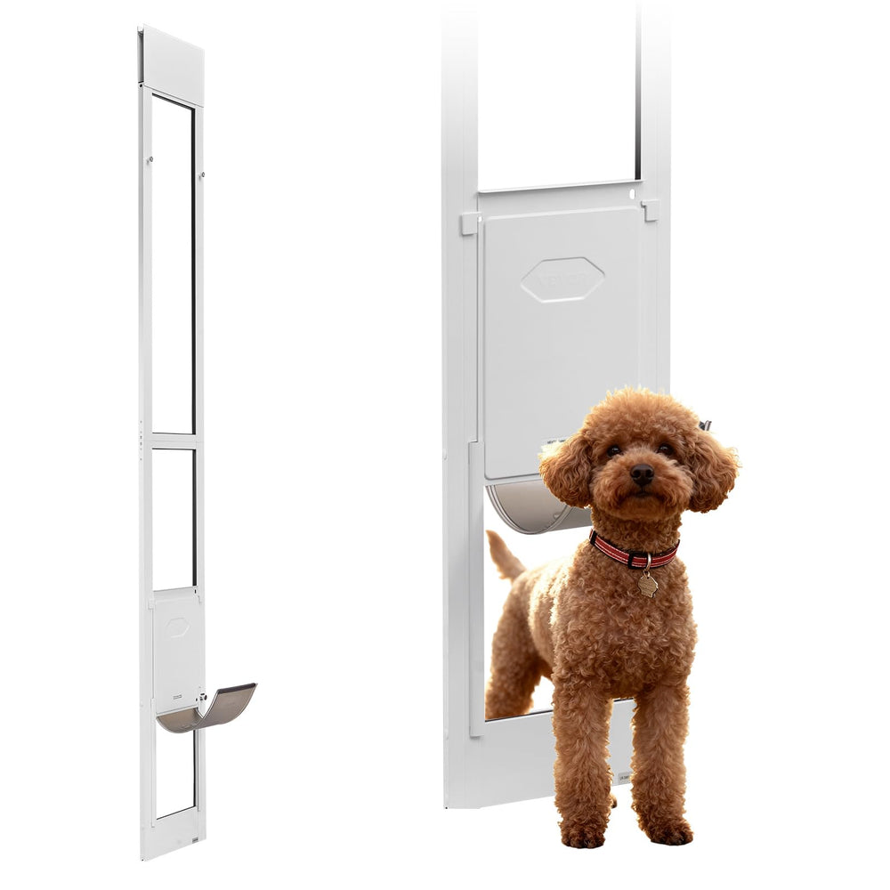VEVOR puerta para perros vista frontal, paso cómodo para mascotas en casa
