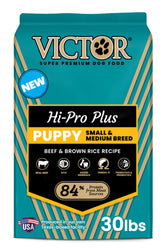 VICTOR Classic Hi-Pro para cachorros: croquetas adecuadas para crecimiento y masticación.