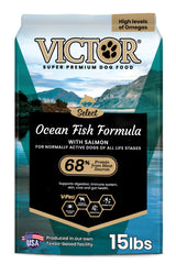 VICTOR Ocean Fish croquetas secas con salmón para pelaje brillante y energía diaria