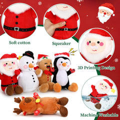 Juguete de Vinsot con pinguino, diseño festivo para mascotas curiosas