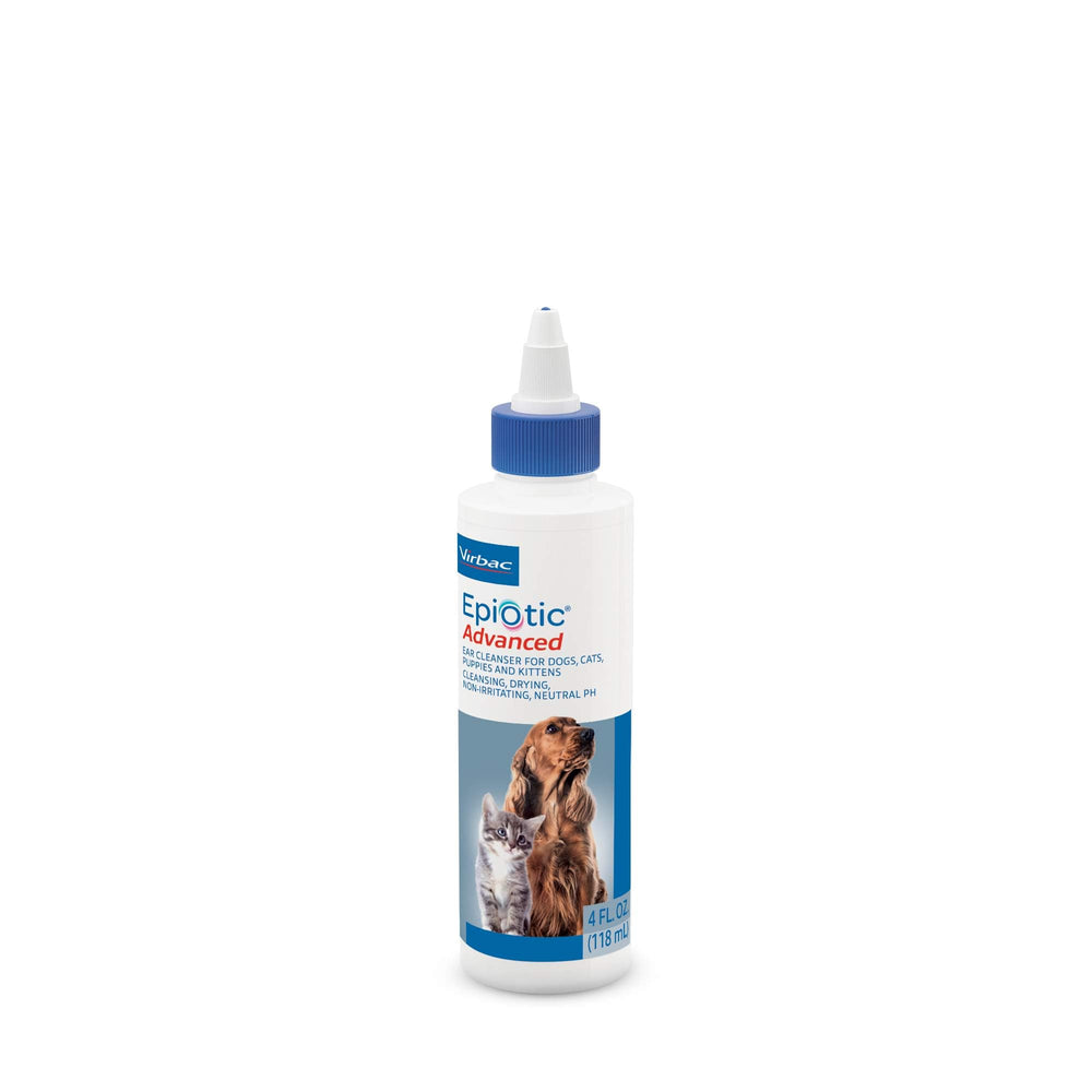 Virbac EPIOTIC limpiador avanzado de oidos en bote, limpieza suave para oídos de perros y gatos.
