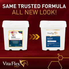 Vita Flex MSM Ultra Pure, polvo sin olor, facilita la dosificación diaria en alimentación.