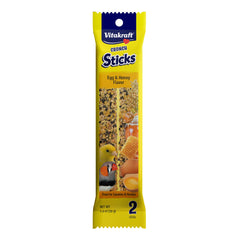 Vitakraft Crunch Sticks para periquito, centro-madera-natural para masticar prolongadamente.
