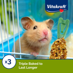 Vitakraft Crunch Sticks enriquecidos con vitaminas y minerales para la nutrición.